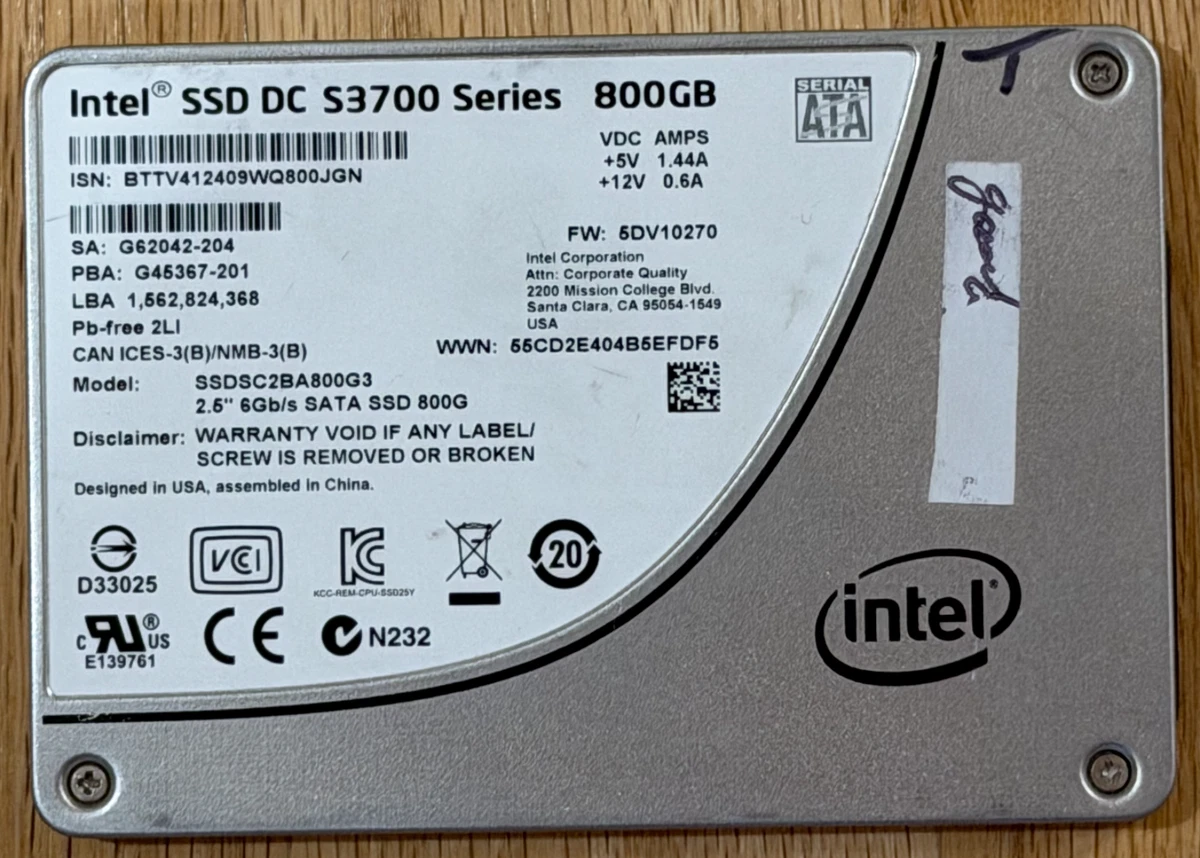 Intel Solid State Drives GB 800 for sale | eBay