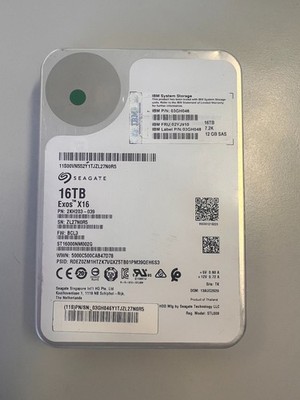 SAS server hard drive 3.5'' HDD Seagate Exos X16 ST16000NM002G 16TB