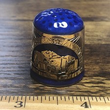 Thimble Porcelain New Mexico 24k Gold Finish ...