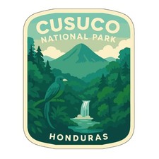 Cusuco Honduras Iron On Heat Transfer Vinyl HTV Die-Cut World National Parks