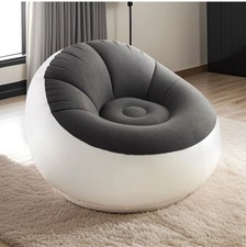 Inflatable Chairs Comfortable Lounge Chairs Soft Flocked Surface Air Seat Relax