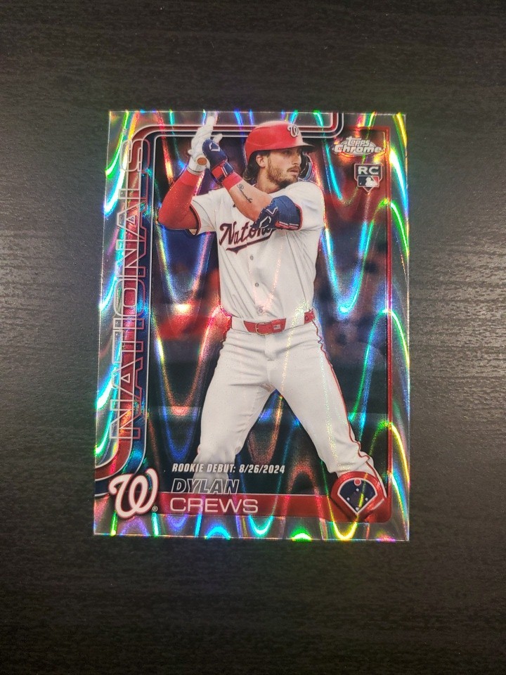 2025 Topps Chrome Update Dylan USC190 Crews Raywave Rookie Debu Nationals USC190