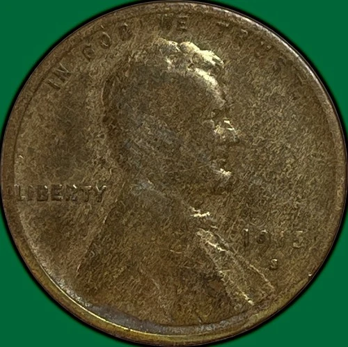 1915-S Lincoln Wheat Cent Good G Coin #35024