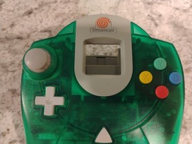 Official Sega Dreamcast Clear Green Controller HKT-7700 - Tested and Working