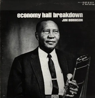 Jim Robinson Economy Hall Breakdown Pearl Records Vinyl LP