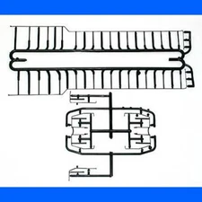 U30C PHASE 2 HANDRAIL SET GRAY Atlas 730408 HO Scale