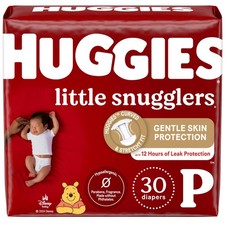 Huggies Newborn Diapers, Little Snugglers Baby Size Preemie, White