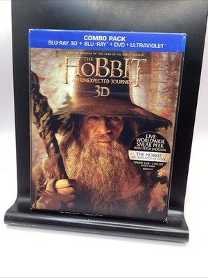 The Hobbit: An Unexpected Journey 3D Blu-ray, DVD EXCELLENT Condition, With Slip