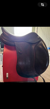 GWD Brown Leather Dressage Horse Saddle