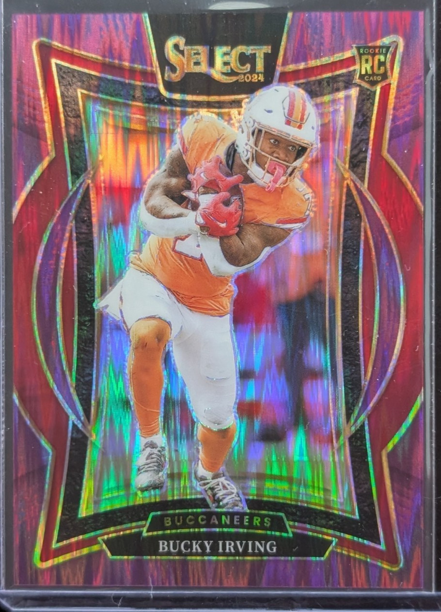 2024 Panini Select Bucky Irving ROOKIE Concourse Purple Shock /360 Buccaneers