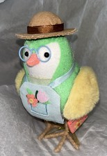 Target Spritz 2023 EASTER Featherly Friends KALE Fabric Bird Figurine NEW.