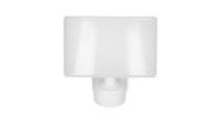 5908254801044 TOS LED 30W NaŚWietlacz Ogrodowy Z PIR 2200LM IP65 4000K PC BiaŁY