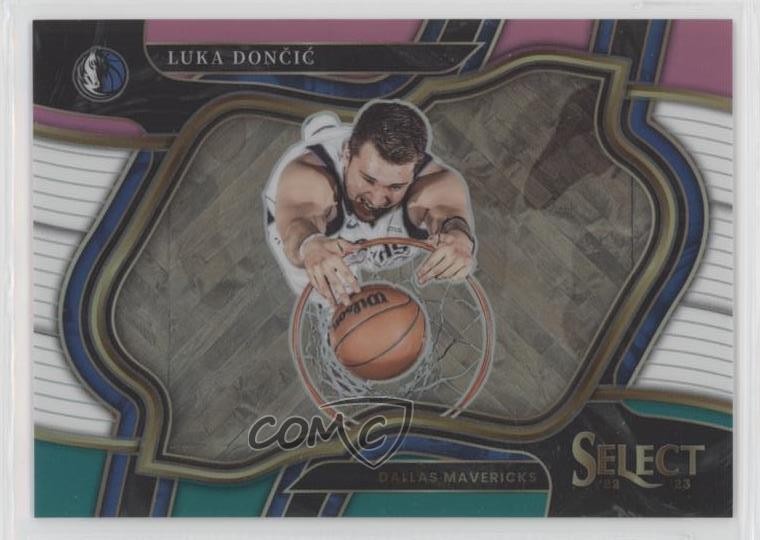2022-23 Panini Select Courtside Teal White Pink Prizm 14/49 Luka Doncic #251 hs9
