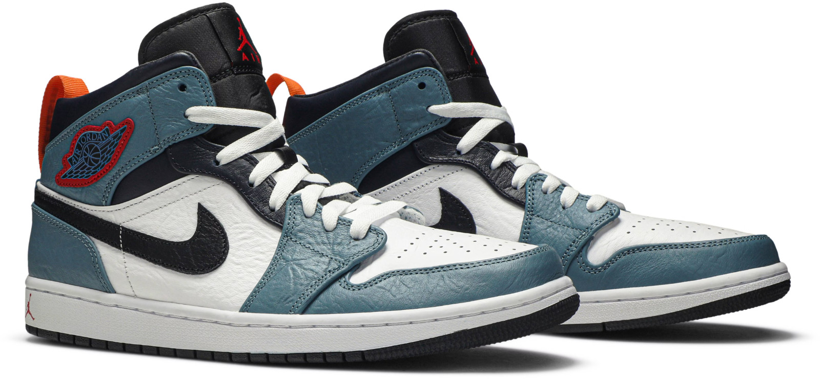 CU2802-100 FACETASM × Nike Air Jordan 1 Mid "White/Navy" (Men's)