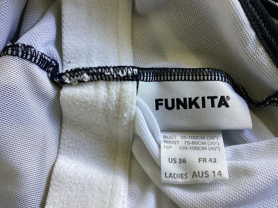 NADADORES FEMININOS FUNKITA AZUL/PRETO TAMANHO 14 - Imagem 3 de 4