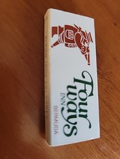 vintage matchbox for the Four Ways Inn, a historic Restaurant in Bermuda. 