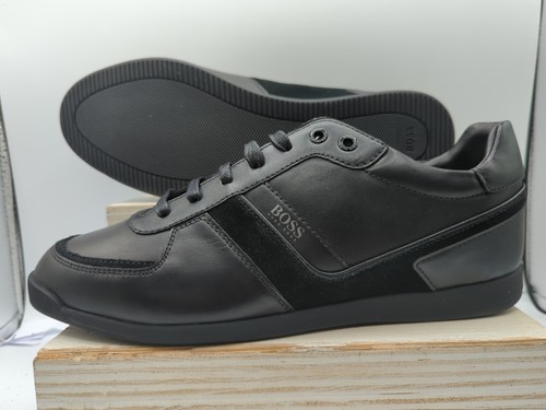 BOSS Scarpe da Ginnastica Uomo Maze Basso Profilo in Pelle Uomo UK 7 Nuove Av94 Ridotte - Foto 17 di 18