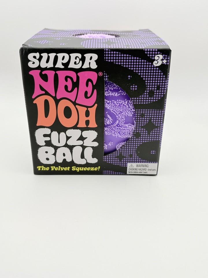 Needoh Super Fuzzball Purple Jumbo