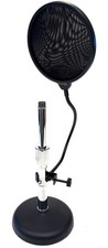 ATLAS Sound Adjustable 8-11" Cast Iron Bass Microphone Stand W Screen tb2