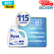 New Purex Free & Clear Liquid Laundry Detergent for Sensitive Skin, 150 fl oz 0.08 per gallon