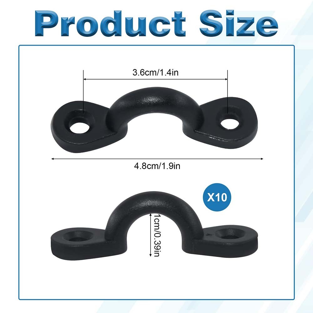 Deck Loop 10pcs For Kayak Bungee Cord Attachment & Gear Secu