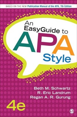 An EasyGuide to APA Style by Beth M. Schwartz (English) Spiral Book