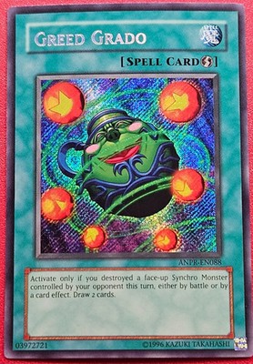 Yu-Gi-Oh! Greed Grado ANPR-EN088 Secret Rare Unlimited NM