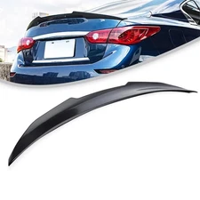 For 2014-24 Infiniti Q50 PSM Carbon Fiber Style High Kick Duckbill Trunk Spoiler
