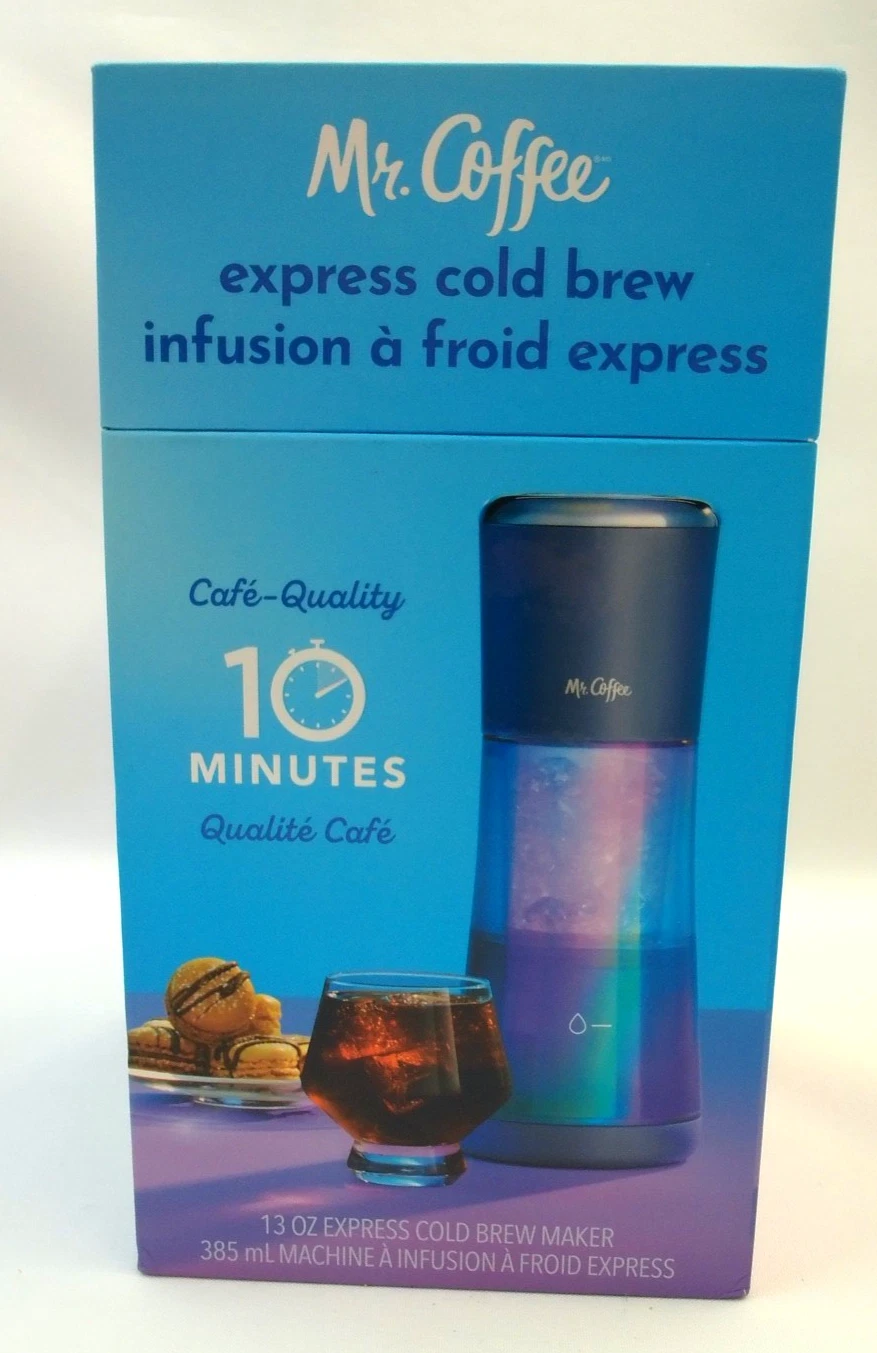 NEW Mr Coffee Express Cold Brew 13" Coffee Maker 10 minute brew USB Charge