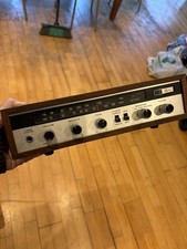 Vintage 1970s AM FM Stereo Receiver Amplifier Wood Case Phono Tape Hi-Fi balance