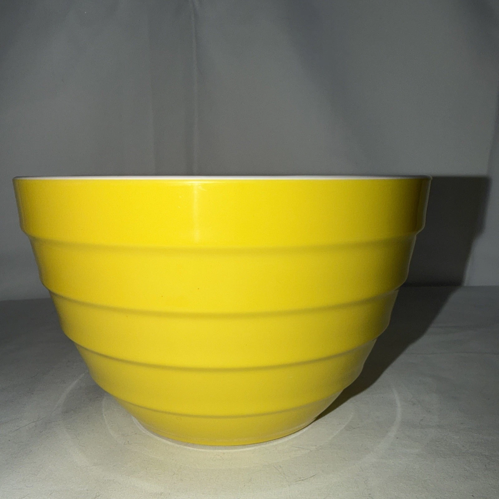 Vintage Yellow Beehive Melamine Stackable Mixing Bowl 4inches tall