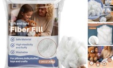 RAINFLOW Polyester Fiberfill Stuffing - 7.05oz Polyfill for Pillow 200 g/7.05oz