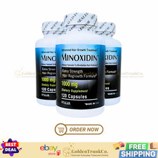 Minoxidin 1000mg 120's Caps Advanced Hair Growth Treatment Extra Strength New