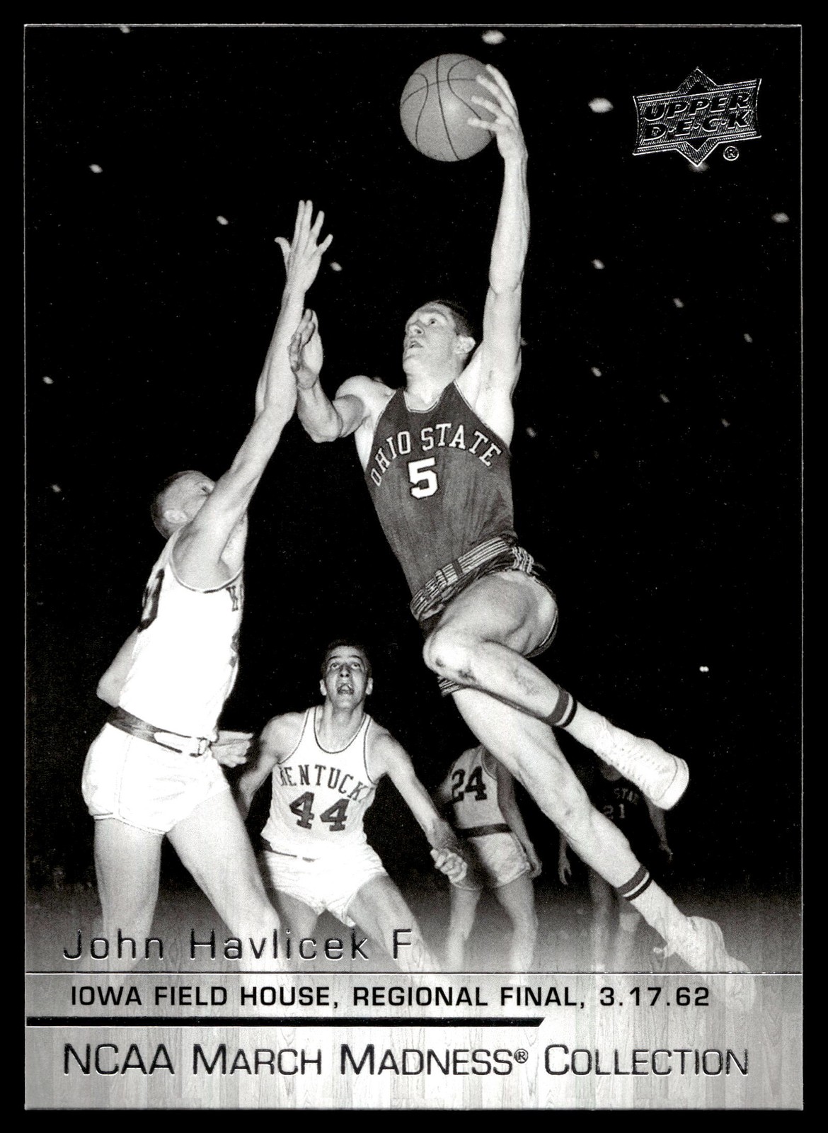 John Havlicek #JH-1 Basketball Cards 2014 Upper Deck NCAA March Madness trading card — raw and PSA graded price guide