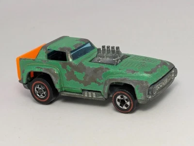 Vintage Redline Hot Wheels 1973 Short Order Truck Bed Opens Mattel Enamel Green - Image 1 of 4
