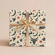 Western Wrapping Paper, Cowboy Gift Wrap, Birthday or Wedding Wrapping Roll