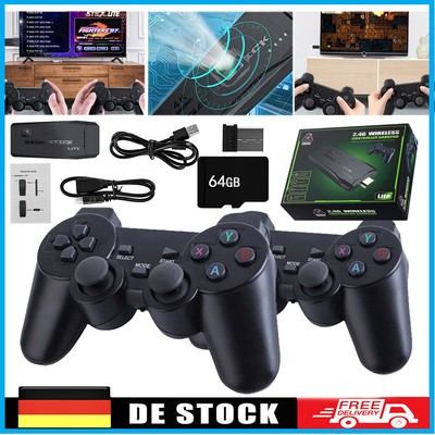 Retro konsole 20000+ Spiele 4K TV Video Game Stick 2 Wireless Controller Gamepad
