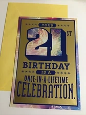 Happy Birthday Your 21st Birthday 21 Year Old Celebration Hallmark Greeting Card