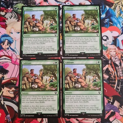 Mtg 4 * Cultivate    Playset Nm Lord of the Rings Tales of Middle Earth Og 