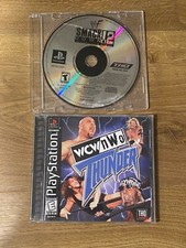 PS1 - Playstation 1 WWF Smackdown 2, WCW NWO Thunder - 2 Games Excellent Tested