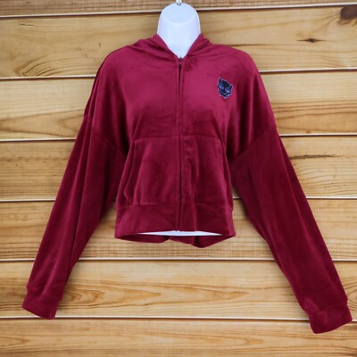 Black Panther Wakanda Forever Cropped Full Zip Jacket Hooded Womens XXL Pink NEW