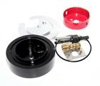 Diesel Fuel Tank Sump Kit w/Hole Saw For Cummins Duramax Powerstroke Black/Red