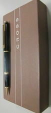 Cross Signature Rollerball Pen Black  Gold Trim In Box 