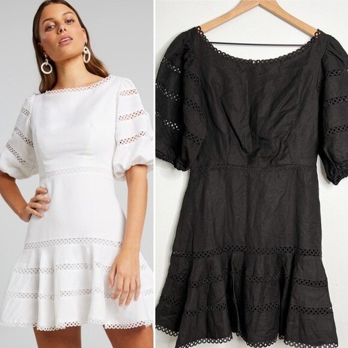 Portmans Sundown Linen Dress Sz 10 | eBay