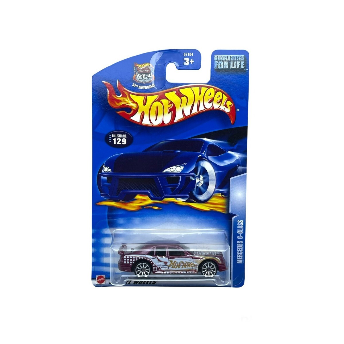 Hot Wheels Mercedes-Benz C-Class Car Purple Diecast 1/64 35th