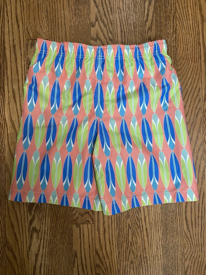 Pantalones Cortos de Natación J Caqui Azul/Verde/Blanco Tabla de Surf Poliéster Talla Mediana Foto 2 de 4