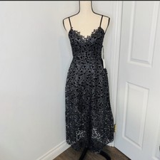 Womens Astra Lace Midi Dress With Adjustable Slender Straps