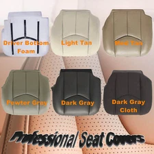 For 03-06 Chevy Tahoe Silverado Avalanche Sierra Front Bottom Seat Cover & Foam