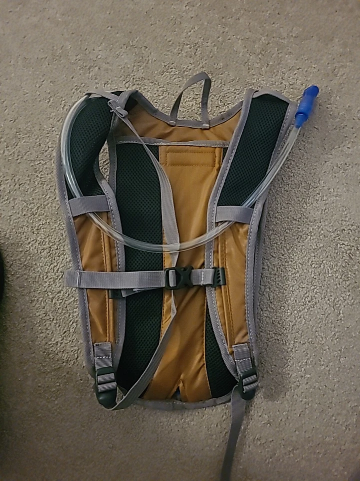 NEW by Ozark,Trail Hydration Backpack Tan Brown 2 Liter Capacity  - Image 2 of 2
