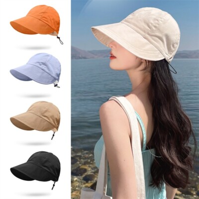 Herren Damen Baseball Cap Kordelzug Sonnenhut Trucker Kappe Sport Golf Mütze Hut